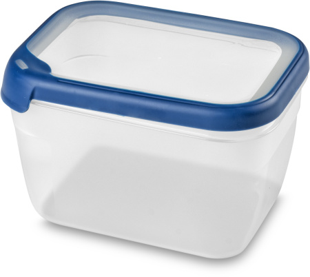 Емкость для морозилки и СВЧ GRAND CHEF 2.4л прямоугольная (синяя крышка)